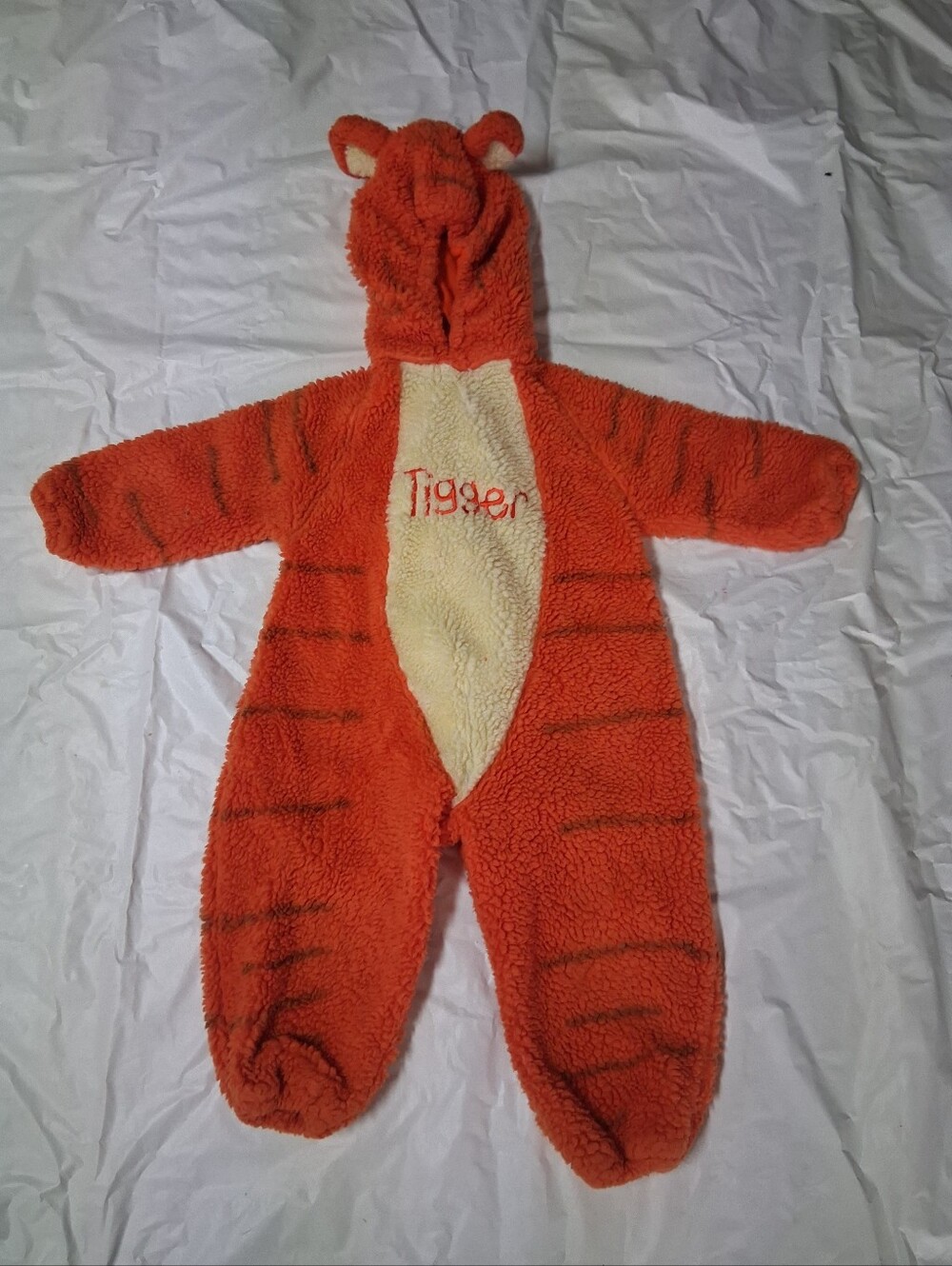 Disney Tigger Winnie The Pooh Orange Child One-Piece Costume Sz 2-4T Preowned
